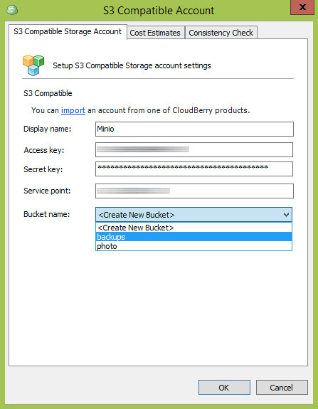 Minio S3 compatible Storage in Cloudberylab